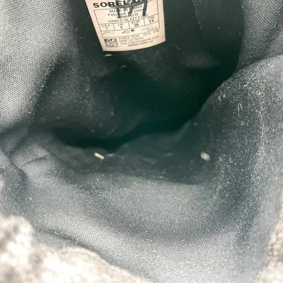 Sorel Womens 7 Conquest Carly II Boots Waterproof Black Gray Tall Winter Snow - Picture 9 of 11